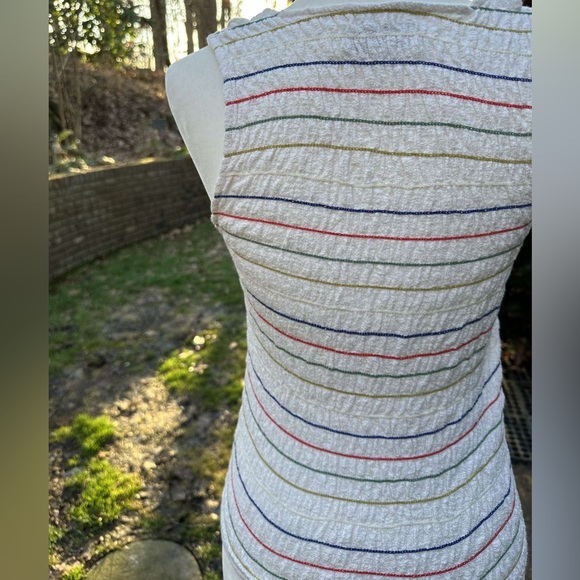 Madewell Multi colored rouched tank size Small - Picture 4 of 5